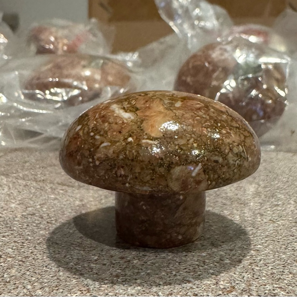 Vintage 1990 Spiegel Glazed Stone Cabinet Knobs – Set of 8 (New in Packaging)